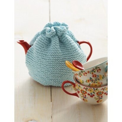 Knit Tea Cozy in Lily Sugar 'n Cream - Downloadable PDF - knitting pattern