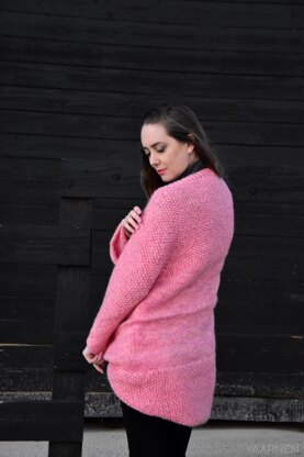 Wrapcardi knit oversize cardigan