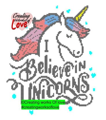 I Believe In Unicorns Stitch Graph