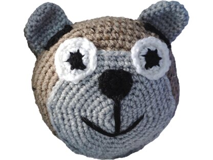 Crochet pattern for the Small cuddly bear cushion