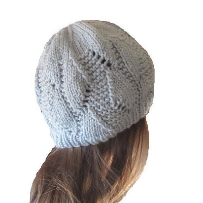 Hat in a Fantasy Stitch in Size Adult