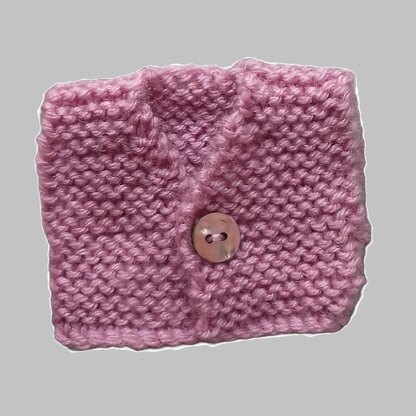 Pale Rose Cardigan for Doll