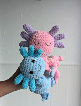 Axolotl Comoforter and Toy