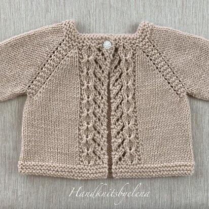 Baby Cardigan with Fancy Borders