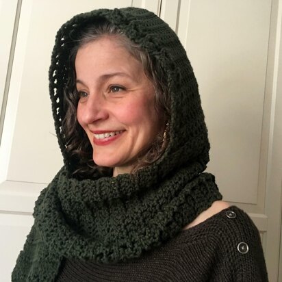 Crochet Hooded Scarf Pattern / Scoodie: Heading-Out Hooded Scarf