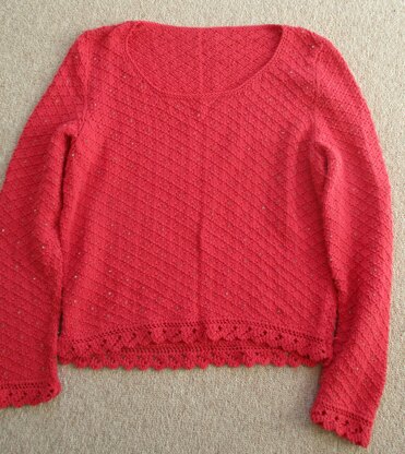 Beaded Lattice Stitch Jumper