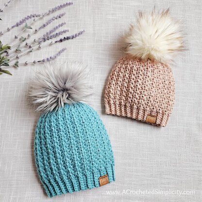 Short Row Crochet Beanie & Slouch