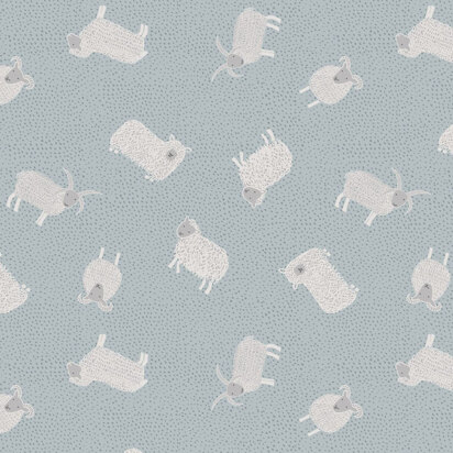 Lewis & Irene Country Life Reloved - Sheep On Grey