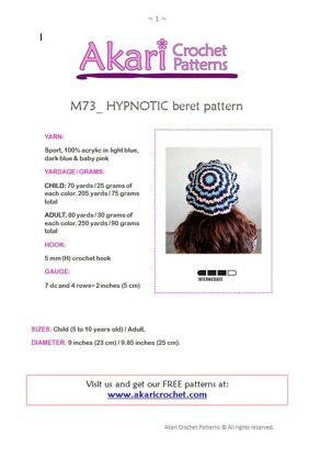 HYPNOTIC beret_ M73