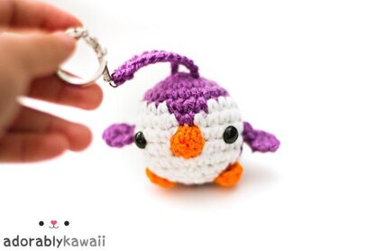 Mini Penguin Amigurumi Keychain