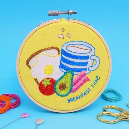 The Make Arcade Mini Embroidery - Breakfast Time - 4in