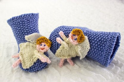 Baby Christmas Angel Booties