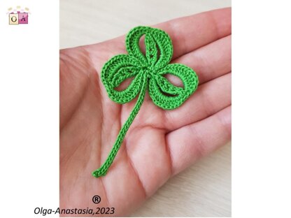 Crocheted shamrock 4