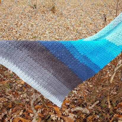 Winter Skies Triangle Shawl