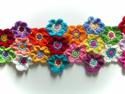 Bright Blooms Flower Scarf