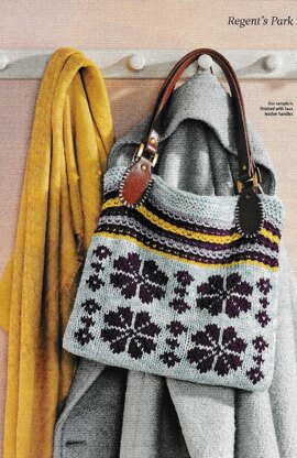 Fair Isle Flower and Texture Bag