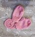 Pink Diamond Sweater Beanie Mittens