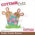 CottageCutz Dies - Double Trouble Bunnies 3"X2.8"
