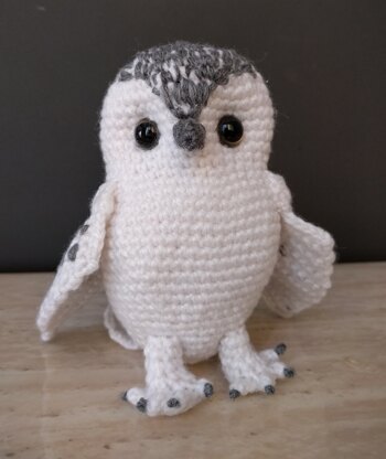 Crochet white owl, Hedwig