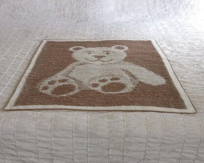 Teddy Bear Illusion Blanket and Cushion