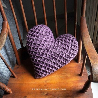 Waffle Heart Pillow