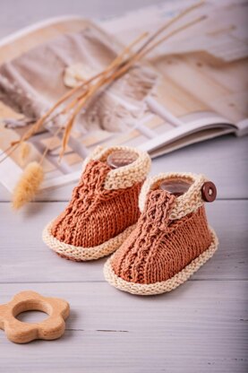 Baby booties "My Little Bear"