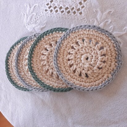 Circular boho coasters