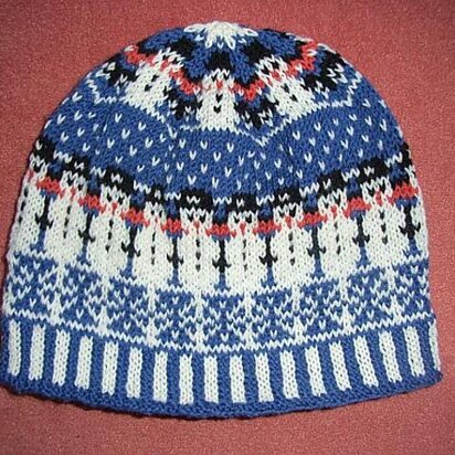 Snowman beanie - knitting pattern