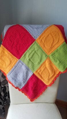 Baby blanket swiss card deck