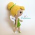 Tinker Bell posable amigurumi doll - crochet pattern by Crochelandia