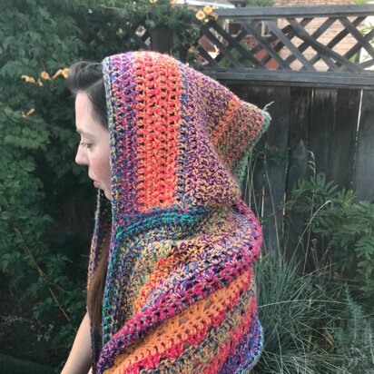 Hooded Pocket Shawl