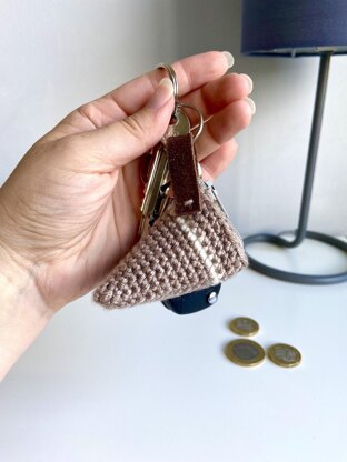 Wedge Coin Pouch Keychain