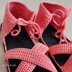 Crochet Criss cross slipper