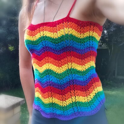 Easy Wave Crochet Top