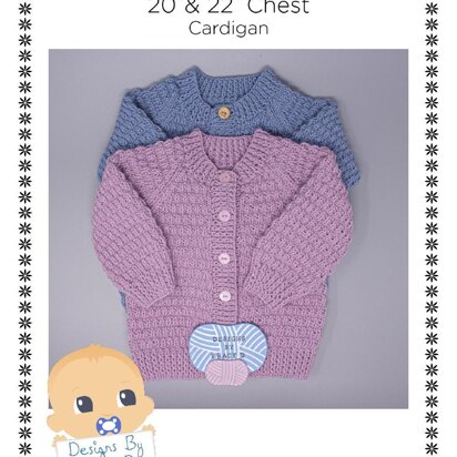 Stephen Unisex Baby cardigan knitting pattern 20" & 22" chest size