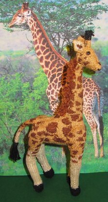 Georgie The Baby Giraffe Amigurumi Microknit Toy