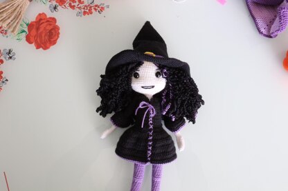 Dark Witch Halloween Doll