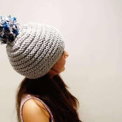 Pompom Ribbed Hat