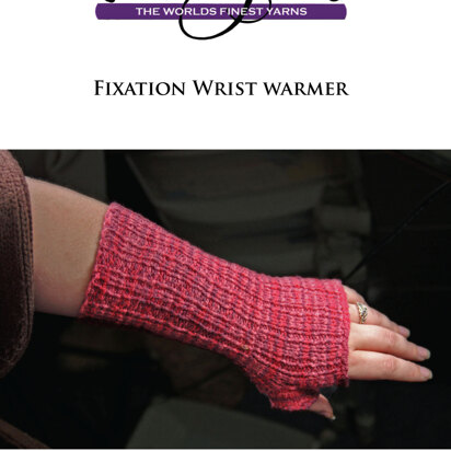 Wrist Warmer in Cascade Fixation Spray Dyed- DK143