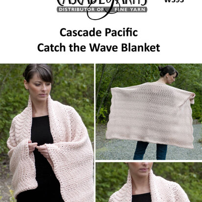 Cascade Yarns W393 Catch the Wave Blanket (Free)