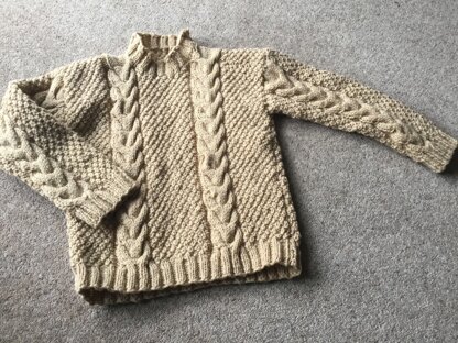 Cable sweater