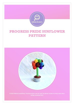 Progress Pride Sunflower Pattern