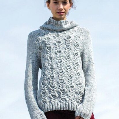 Woodbine Sweater in Berroco Tuscan Tweed - 380-6