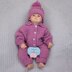 Xantha unisex baby pram set, cardigan, hat & trousers 20" chest