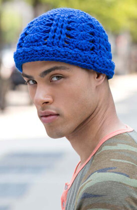 Beanie with a Dash in Red Heart Heads Up - LW3830 - Downloadable PDF