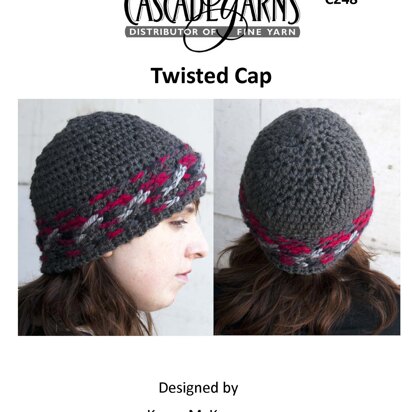 Twisted Cap in Cascade Yarns - C248 - Downloadable PDF