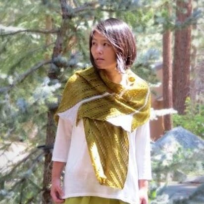 Ginkgo Stole - knitting pattern