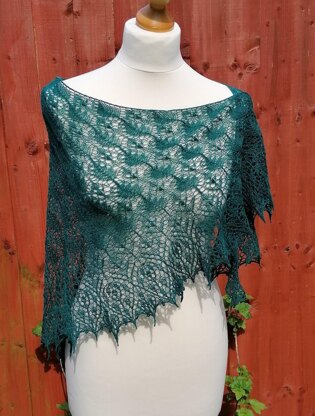 Jasmine garden shawl