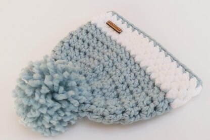 Crochet hat pattern Nordic Snow Hat USA