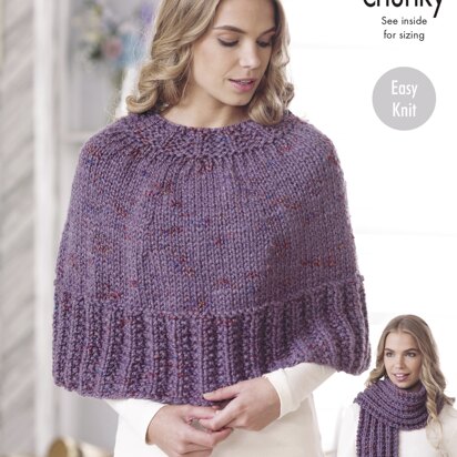 Capes, Hats, Scarf & Snood in King Cole Super Chunky Twist - 4699 - Downloadable PDF